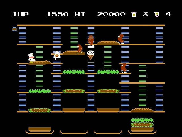 BurgerTime screenshot 4 for Famicom Disk System